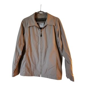 VTG London Fog Men's 40 Reg Brown Removable Faux Fur Lined Zip Up Byron Jacket